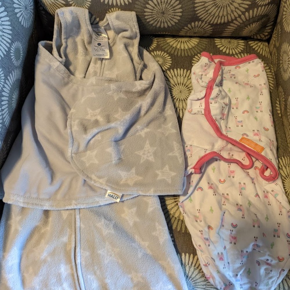 Set of 4 Infant Sleep Sacks
